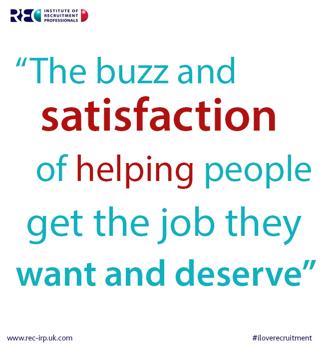 recruitment buzz satisfaction helping people